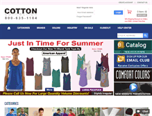 Tablet Screenshot of cottonconnection.com